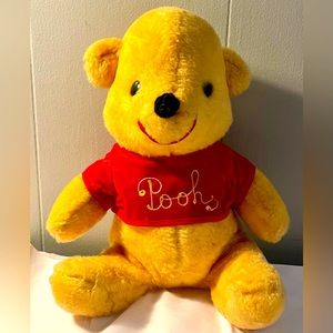 Winnie the Pooh stuffed bear Vintage 1960’s Disney 15” long HTF and well loved